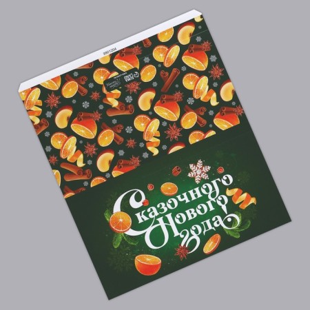 Wipe for chocolate "Fairytale New Year" 18.2 x 15.5 cm, New Year-1