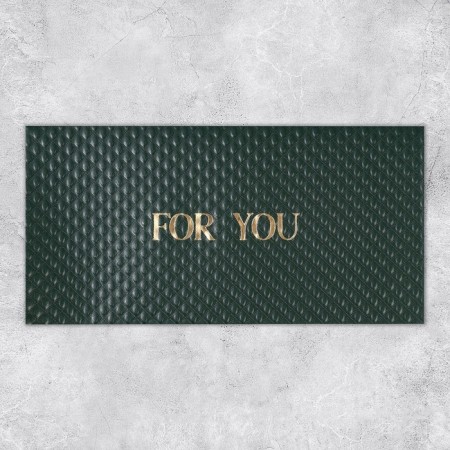 Gift envelope for you, embossing, designer paper, 22 × 11 cm-1