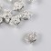 Bead for creativity Metal "Hothe" silver 1x1.4 cm