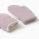 Baby mittens minku, purple color, 18 cm