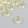 Beads for creativity plastic "Gaika" set 20 pcs yellow 1.3x1.3x0.5 cm