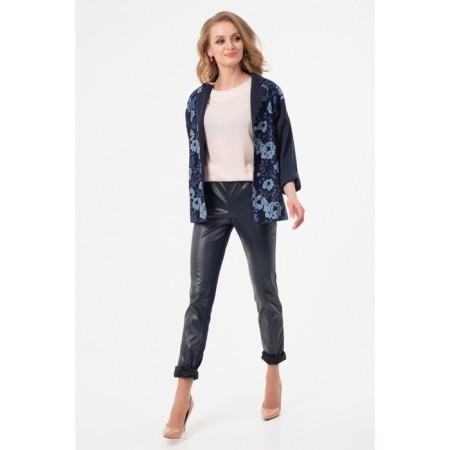 Female jacket, size 46, blue color-1