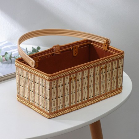 Basket for storage of the shade Nature, 24 × 14 × 10.5, bamboo-2
