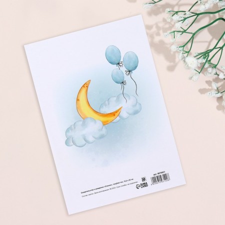 The folder for the birth certificate "Elephant" Blue Tone, A5-1