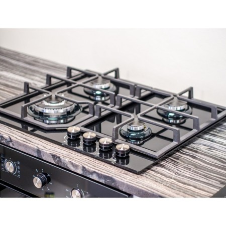 The hob Lex GVG 640-1 BL, gas, 4 burners, black-2