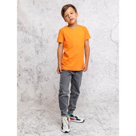 Children's T -shirt, height 122 cm, orange color-4