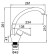 Accoona A4008 kitchen mixer, one -leaf, with a nut, chrome