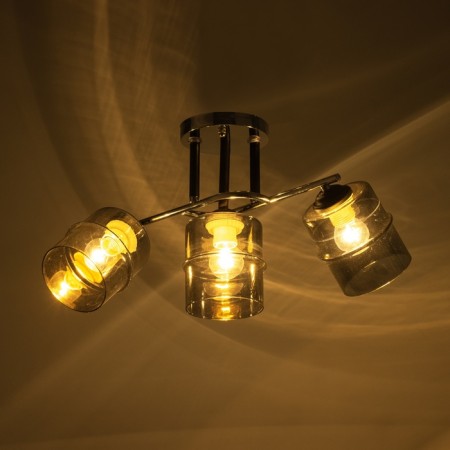 Chandelier "Erion" 3he27 40W chrome 55x26 cm-2