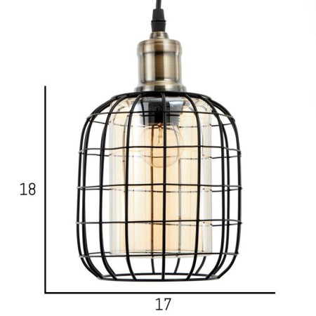 Lamp Bayerlux 88331/1 E27 40W Black 16x16x26-126 cm-3