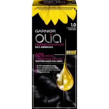 Hair Cream Garnier Olia, tone 1.0 deep black
