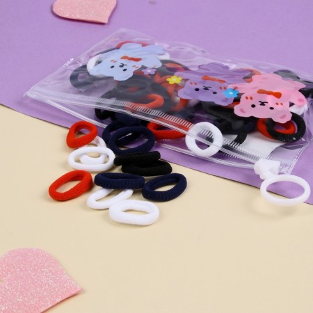 Hair gum "Fidget" (set of 60 pcs) classic, 2 cm, mix