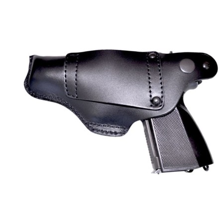 Holster waist half -closed, under PM, leather-1
