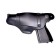 Holster waist half -closed, under PM, leather
