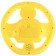 Musical steering wheel, sound, yellow color, Cheburashka