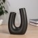 VAZA Ceramics Table "Wayne" D-4 cm, 17.5x13 cm, black