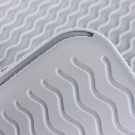 Silicone rug for drying dishes Joy Home, 40x30 cm, gray-3