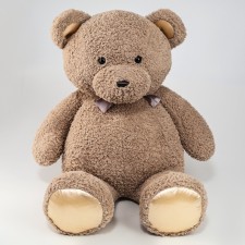 Soft toy »Bear», 90 cm, with a bow, brown color