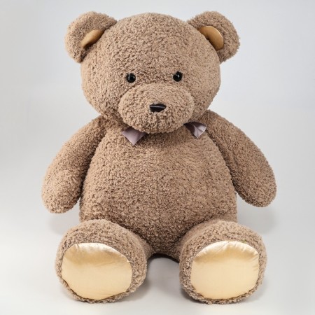 Soft toy »Bear», 90 cm, with a bow, brown color