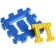 Game rug-puzzle, blue tractor
