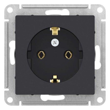 SE ATLASDESIGN, 16 A, 250 V, built -in, with salary, IP20, carbon, Atn001043
