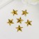 Decor for creativity Metal "Stars" gold set 50 pcs 1x1 cm