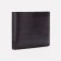 Male purse without fastener, department for bills, for maps, dark brown color