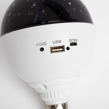Light device "Festive lamp" 11 cm, E27, speaker, remote control, glow RGB-11