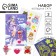 Ring 3 pcs with Cute Girl tattoo 8 x 12 cm