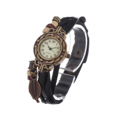 Women's watch "Elios", discrete move, strap 19.5 cm, d-1.5 cm, black-2