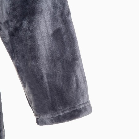 Unisex bathrobe Lovelife "Hygge" color gray, one size, microfiber, 100% p/e, 250 g/m2-4