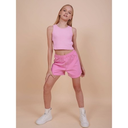 Шорты для девочек, рост 92 см, цвет розовый-5