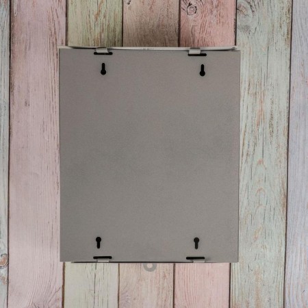 Mail box without a lock (with a loop), vertical, "mail", gray-10