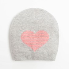 Hat for girls, color gray melange, size 48-50