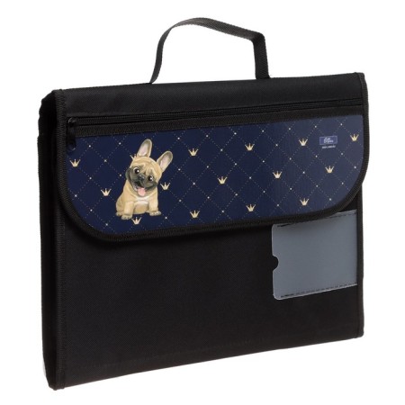 Labor folder A4, 325 x 240 mm, with handles, compounds on Velcro, textile, PTR-10, calligrata "bulldog"-2