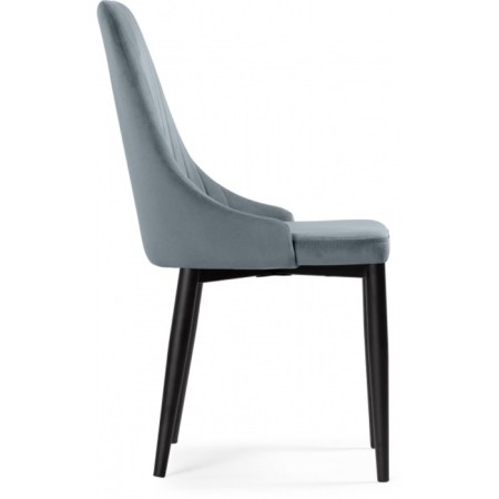 CHART STARAL CARA Kora Metal/velor, Black/Gray 47x57x89 cm-2