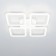 Ceiling chandelier Citilux "Marcel" CL232140R, 4x17.5W, LED, white color
