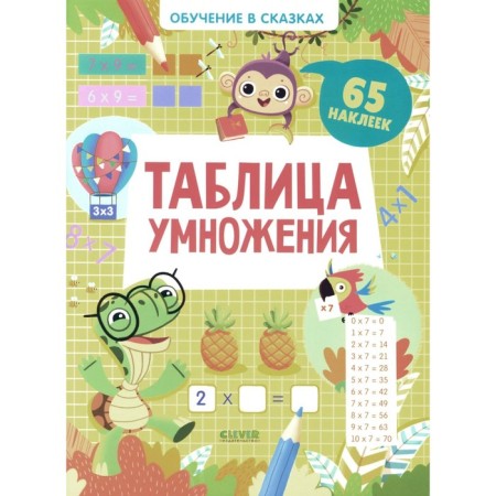 Multiplication table. 65 stickers