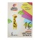 Bilateral color paper A4, 16 sheets 8 colors "Ray", OFSET 70 g/m2