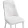 Stool on a metal frame hairdryer r metal/eco -leather, white/white 46x56x91 cm