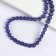 Beads made of natural stone "Cat Eye" set of 50 pcs., 1 pc. - 8 mm, purple
