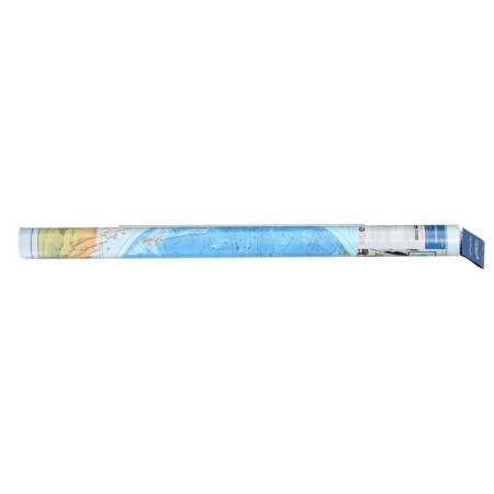 Map of the world geographical (map of hemispheres), 101 x 69 cm, 1:37 million, laminated-1