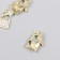 Decor for creativity metal, rhinestones "Lacking with a key" mix 1.5x1.9 cm