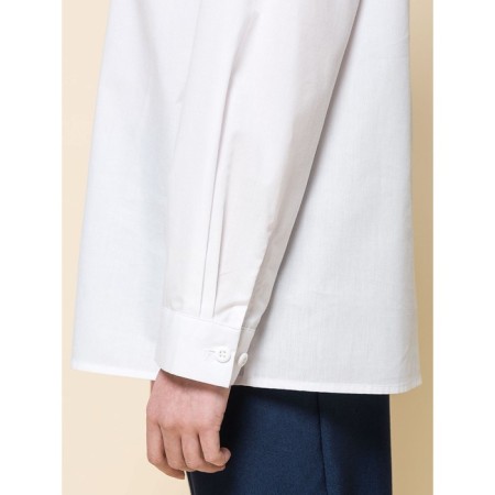 Blouse for girls, height 122 cm, white color-6