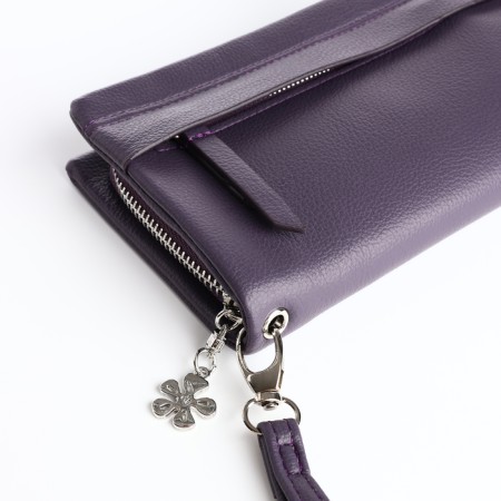 Women's wallet with lightning, purple color-2