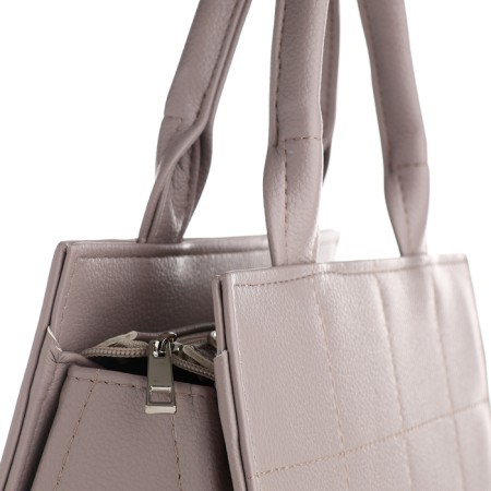 Female bag Textura, tout, medium size, color gray-4