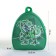Children's backpack on the zipper "chosen", the color is green