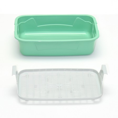 Toilet with a grid, 45x34x15 cm, gray/olive-7