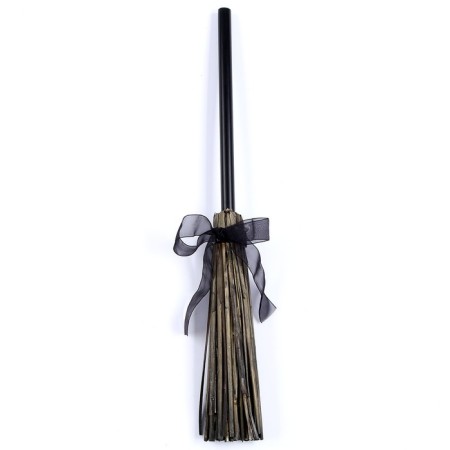 Carnival set "Magic", black hat, broom, bag-7