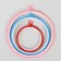 Schools for embroidery with a suspension, d = 11/17/21 cm, 3 pcs, color colorful color