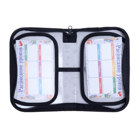 Penal 1 section, 130 x 210 x 40 mm, 2 folding strips, fabric, calligrata top, Content "Anime", mix-3